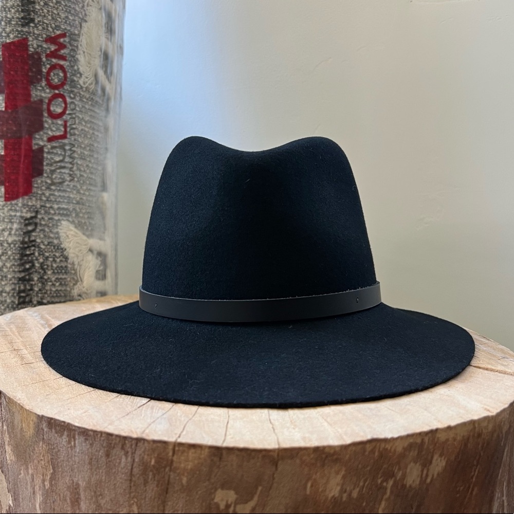 Rag and Bone floppy brim hat, black
